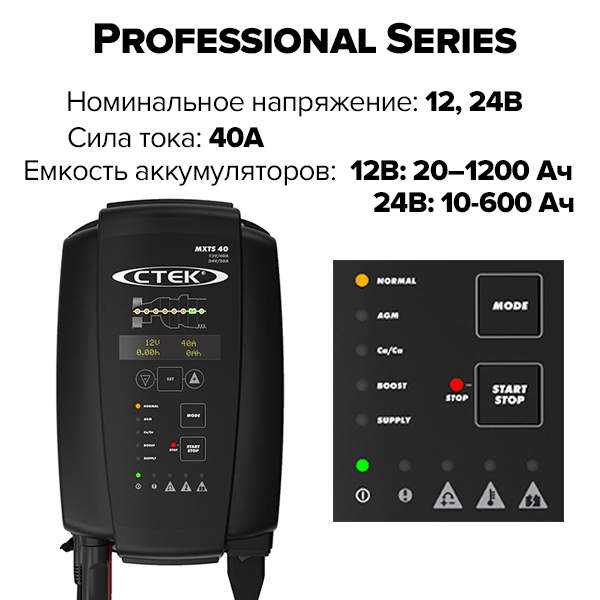 Зарядное устройство CTEK MXTS 40 (56-995)
